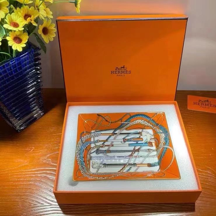 trinket tray/ large ashtray orange from Hermes